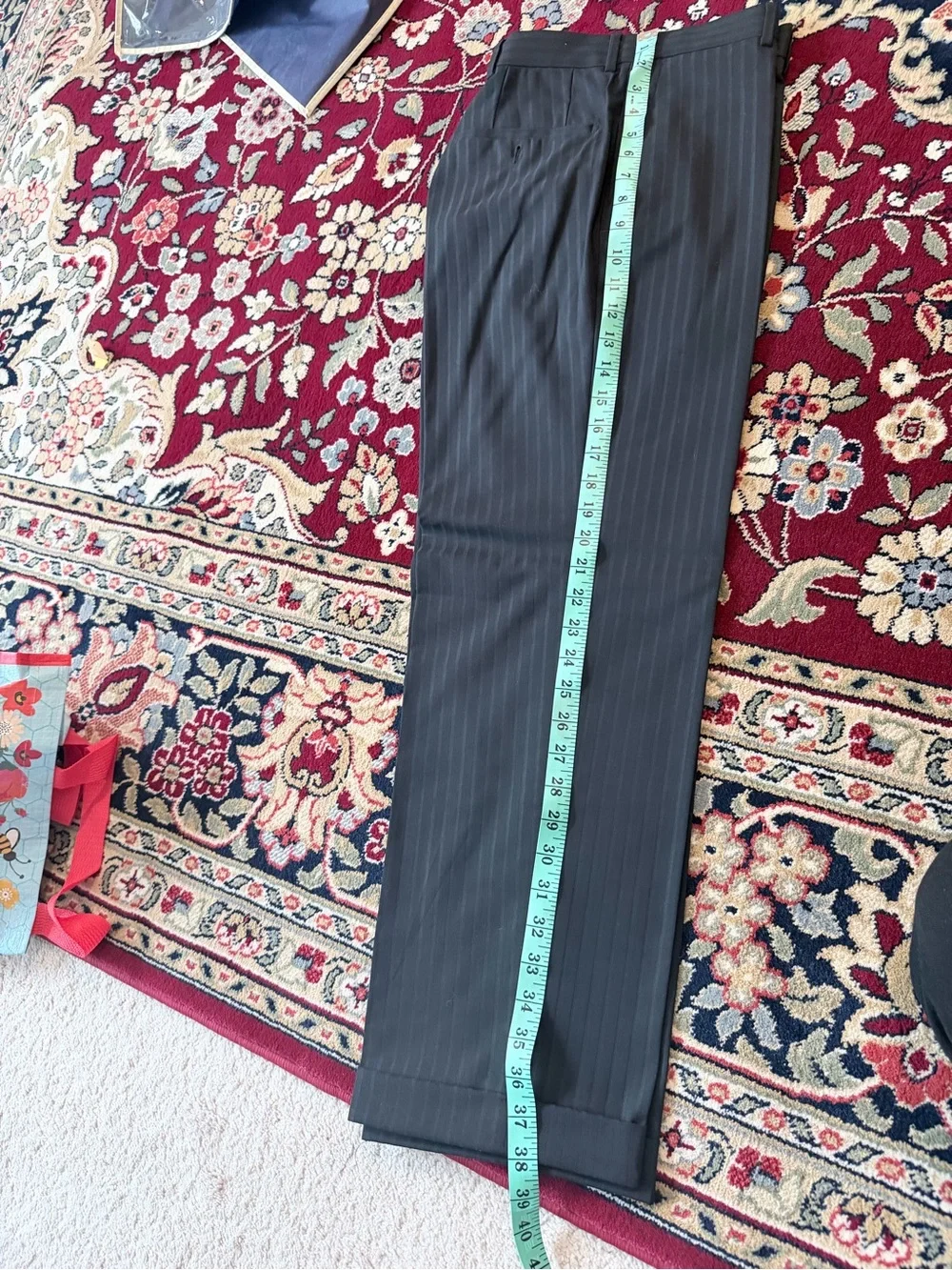 Classic Men's Black Pinstripe Suit